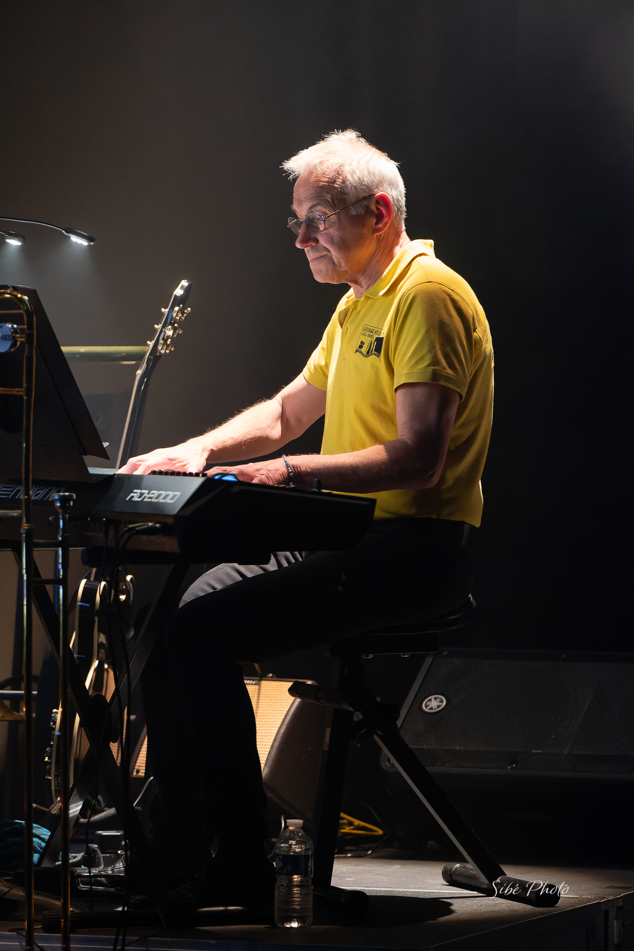 Photo de Denis du Duo Jazz Normandie en train de jouer de son piano